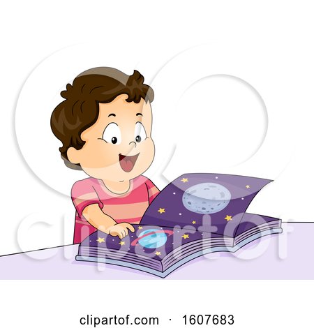 Kid Toddler Boy Happy Space Book Illustration by BNP Design Studio
