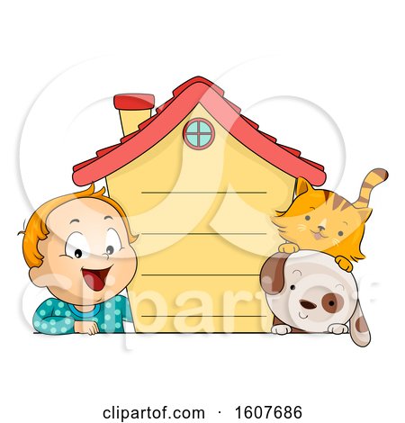 Kid Toddler Boy House Pet Rules Illustration by BNP Design Studio