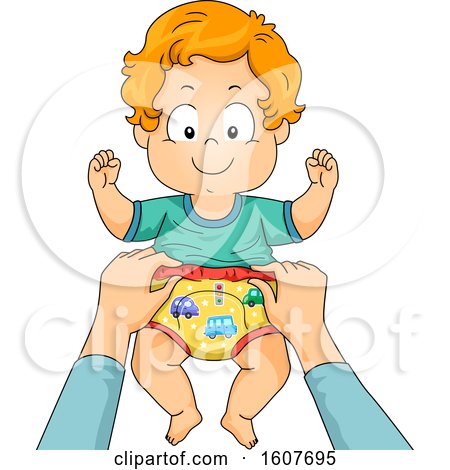 Kid Toddler Boy Potty Training Pants Illustration by BNP Design Studio