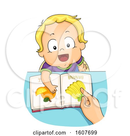 Kid Toddler Boy Speech Training Illustration by BNP Design Studio