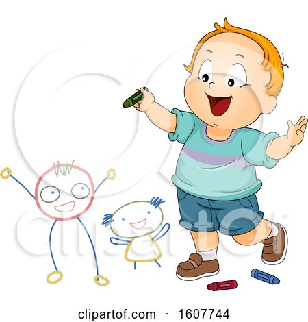Kid Toddler Boy Doodle Friends Illustration by BNP Design Studio