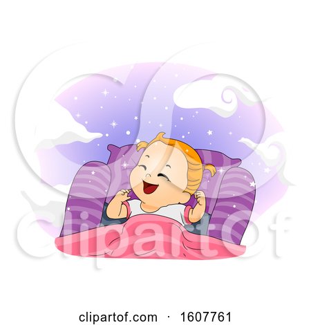 Kid Toddler Girl Dream Illustration by BNP Design Studio