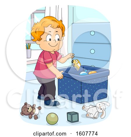 Kid Toddler Boy Chores Toy Illustration by BNP Design Studio