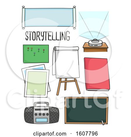 Story Telling Materials Illustration by BNP Design Studio