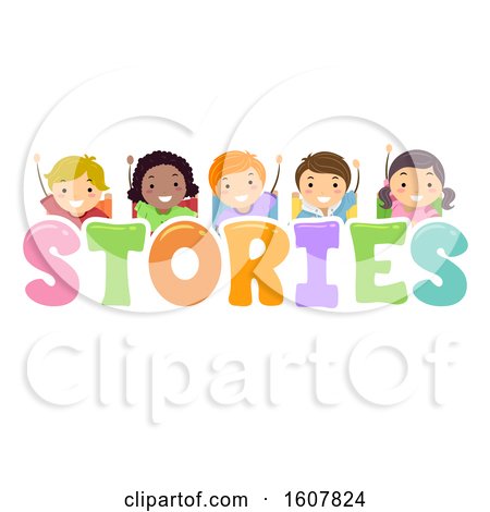 Stickman Kids Stories Lettering Illustration by BNP Design Studio