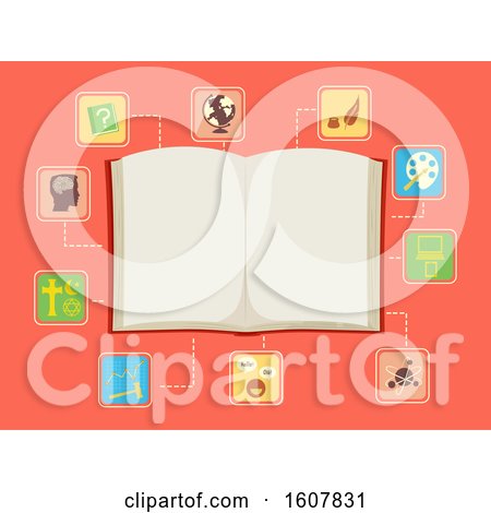 Book Classification Book Icons Illustration by BNP Design Studio