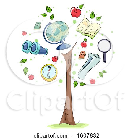 Geography Growing Tree Illustration by BNP Design Studio