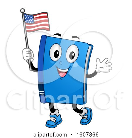 Mascot Book Flag Illustration by BNP Design Studio