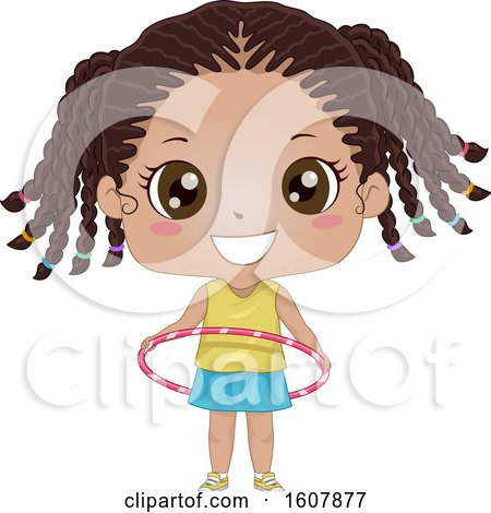 Kid Girl Hula Hoop Illustration by BNP Design Studio