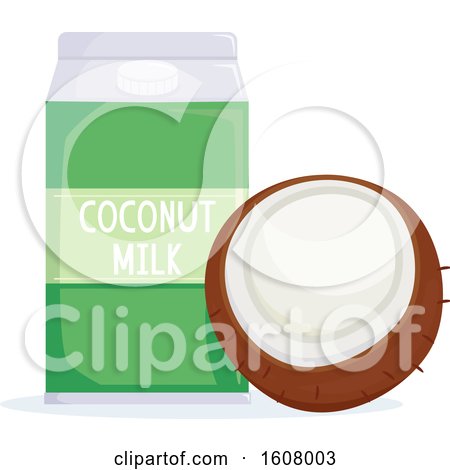 Coconut Milk Illustration by BNP Design Studio