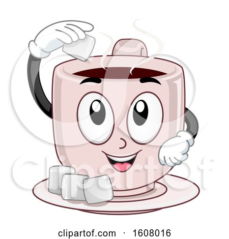 Mascot Hot Chocolate Marshmallows Illustration by BNP Design Studio