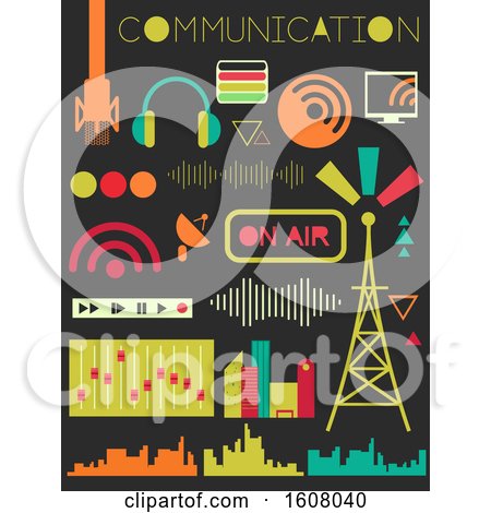 Broadcast Communication Elements Illustration by BNP Design Studio