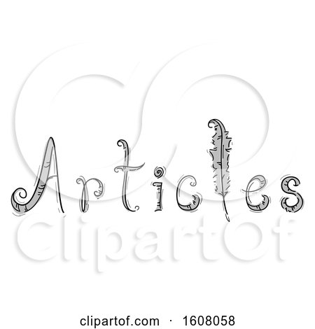 Articles Lettering Feathers Illustration by BNP Design Studio