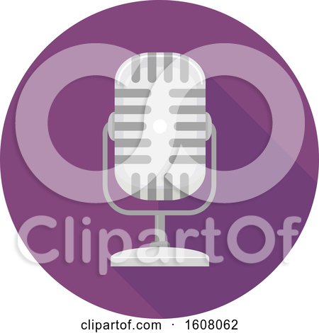 Podcast Microphone Icon Illustration by BNP Design Studio