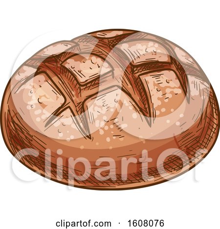 Clipart of Sketched Bread - Royalty Free Vector Illustration by Vector Tradition SM