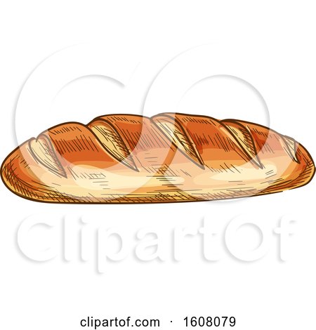 Clipart of Sketched Bread - Royalty Free Vector Illustration by Vector Tradition SM