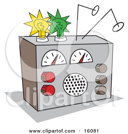 Shortwave Radio Clipart Picture by Andy Nortnik