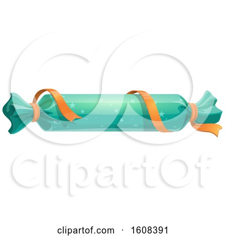 Clipart of a Christmas Cracker - Royalty Free Vector Illustration by Vector Tradition SM