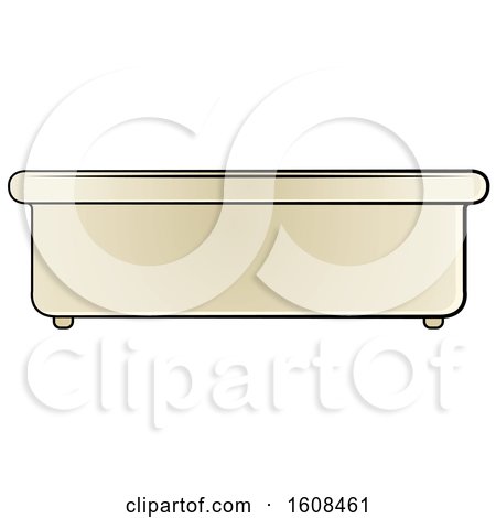 Clipart of a Bath Tub - Royalty Free Vector Illustration by Lal Perera