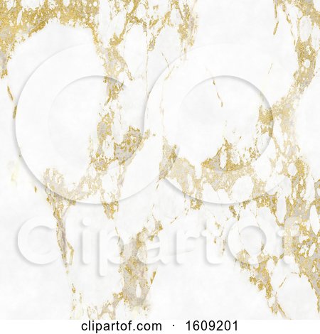 Elegant Marble Texture Background with Gold Highlights by KJ Pargeter
