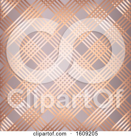 Abstract Rose Gold Striped Pattern Background by KJ Pargeter