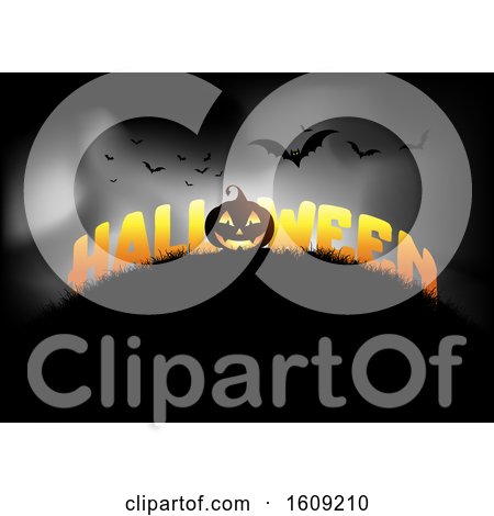 Halloween Background with Jack O Lantern by KJ Pargeter