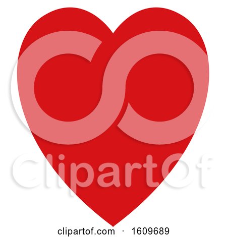 Clipart of a Red Heart - Royalty Free Vector Illustration by dero