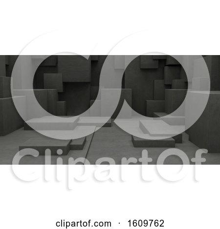 3D Geometric Abstract Cuboid Wallpaper Background by KJ Pargeter