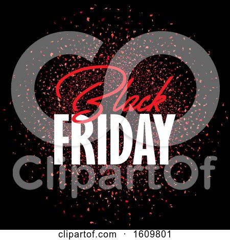Black Friday Sale Background with Confetti by KJ Pargeter