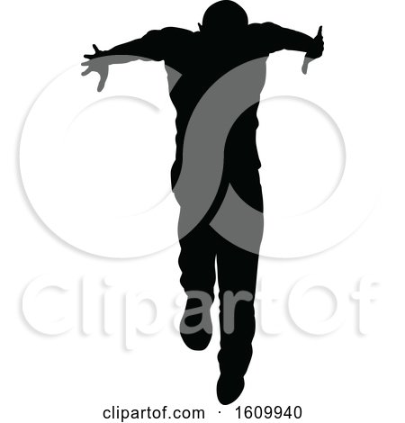Street Dance Dancer Silhouettes by AtStockIllustration