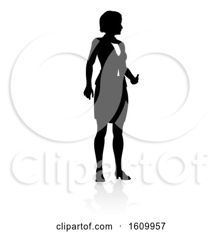 Business Person Silhouette by AtStockIllustration
