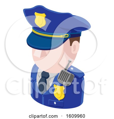 Police Man Avatar People Icon by AtStockIllustration