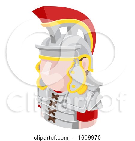 Roman Soldier Avatar People Icon by AtStockIllustration