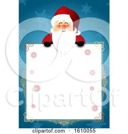 Christmas Sign with Santa by KJ Pargeter