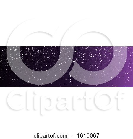 Purple Christmas or Winter Website Banner by KJ Pargeter