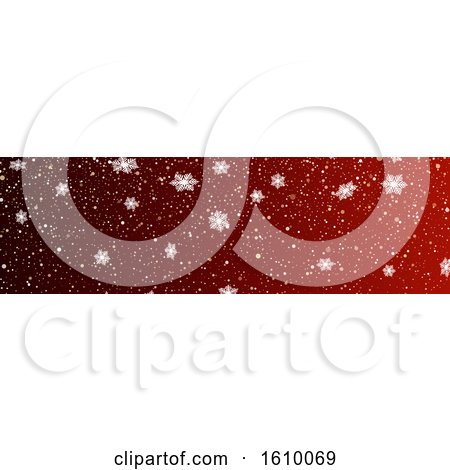 Red Christmas or Winter Website Banner by KJ Pargeter