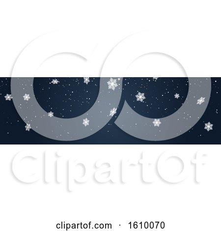Blue Christmas or Winter Website Banner by KJ Pargeter