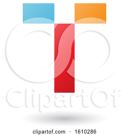 Clipart of a Letter T - Royalty Free Vector Illustration by cidepix