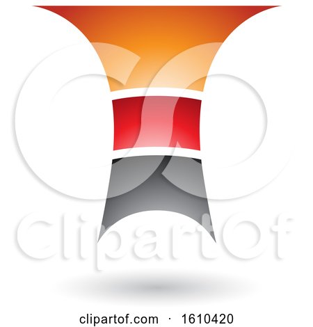 Clipart of a Layered Letter T - Royalty Free Vector Illustration by cidepix