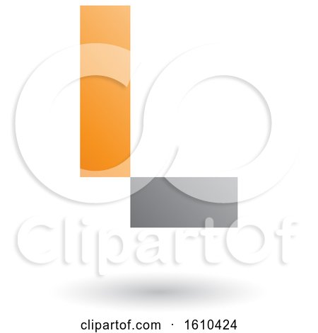 Clipart of a Letter L - Royalty Free Vector Illustration by cidepix