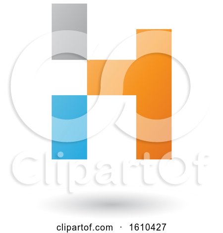 Clipart of a Letter H - Royalty Free Vector Illustration by cidepix