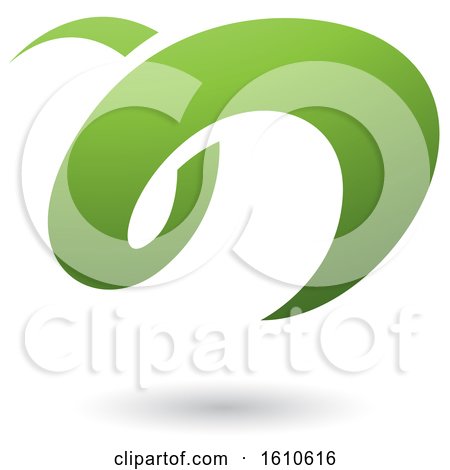 Clipart of a Green Letter N - Royalty Free Vector Illustration by cidepix