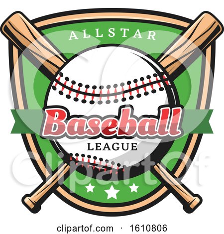 Clipart of a Baseball Design - Royalty Free Vector Illustration by Vector Tradition SM