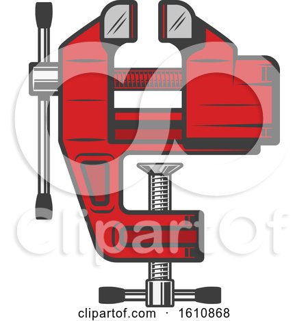 Clipart of a Vise Grip - Royalty Free Vector Illustration by Vector Tradition SM