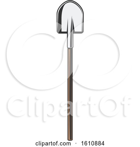 Clipart of a Shovel - Royalty Free Vector Illustration by Vector Tradition SM