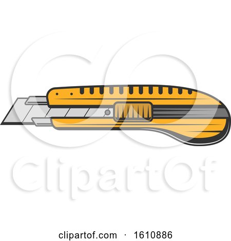 Clipart of a Box Knife - Royalty Free Vector Illustration by Vector Tradition SM