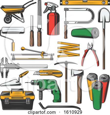 Clipart of Tools - Royalty Free Vector Illustration by Vector Tradition SM