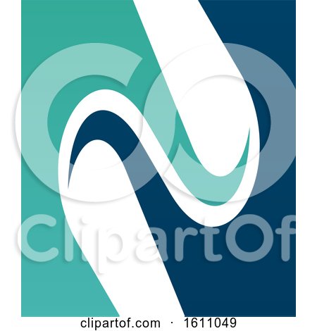 Clipart of a Letter N Logo Design - Royalty Free Vector Illustration by Vector Tradition SM