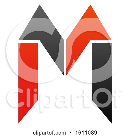 Clipart of a Letter M Logo Design - Royalty Free Vector Illustration by Vector Tradition SM