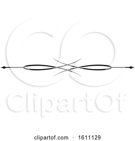Clipart of a Black and White Border Design Element - Royalty Free Vector Illustration by Vector Tradition SM